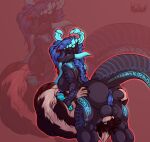  69_position anthro areola aziya_steelheart black_body black_fur black_scales blue_body blue_eyes blue_scales breasts canid canine canis coldersy dominant dominant_gynomorph dominant_intersex dragon duo facesitting fellatio fluffy fluffy_tail forced forced_oral fur genitals glowing glowing_markings gynomorph hair hand_on_butt hand_on_penis handjob herm hi_res horn intersex intersex/intersex licking licking_lips long_hair long_tongue mammal markings multi_horn multicolored_body multicolored_fur multicolored_scales muscular_thighs oral penile penis scales sex submissive submissive_gynomorph submissive_intersex tattoo tongue tongue_out tonguejob velkys white_body white_fur wolf 
