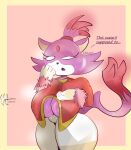  absurd_res anthro big_breasts blaze_the_cat bodily_fluids breast_expansion breasts castinly cat_tail clothing curvy_figure duo eulipotyphlan expansion felid feline female hedgehog hi_res male male/female mammal nipples sega shocked silver_the_hedgehog sonic_the_hedgehog_(series) steam surprise sweat thick_thighs wide_hips 