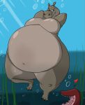  &lt;3 2016 anthro belly big_belly breasts bubble cephalopod claws coleoid common_hippopotamus dreamworks female feral floating gloria_the_hippopotamus half-closed_eyes hands_behind_back hi_res hippopotamid looking_at_viewer madagascar_(series) mammal marine mollusk narrowed_eyes navel nude obese obese_anthro obese_female octopodiform octopus overweight overweight_anthro overweight_female seaweed shinysteel smile smiling_at_viewer solo tentacles thick_thighs toe_claws underwater water wide_hips 