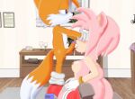  amy_rose canid canine duo eulipotyphlan female fox hedgehog male male/female mammal miles_prower sega sonic_the_hedgehog_(series) 