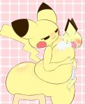  anthro big_breasts breasts female hi_res huge_breasts hyper hyper_breasts k-10 larger_female nintendo nude pichu pikachu pok&eacute;mon pok&eacute;mon_(species) size_difference video_games yellow_body 