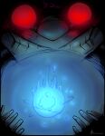  darkness game_(disambiguation) glowing glowing_eyes grin hi_res in_darkness invalid_tag it_steals legs masterzoroark666 monster orb smile 