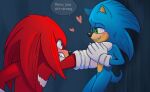  &lt;3 angry anthro blush duo echidna eulipotyphlan flirtatious hedgehog hi_res jenkristo knuckles_the_echidna male male/male mammal monotreme sega sonic_the_hedgehog sonic_the_hedgehog_(series) 