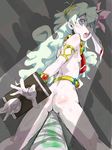  arm_held_back ass bdsm bondage bound breasts cloud_hair drill fever-san long_hair looking_back nia_teppelin nipples nude open_mouth small_breasts solo stocks suspension tengen_toppa_gurren_lagann 