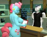  3d_(artwork) anthro anthrofied big_butt breasts butt clothed clothing digital_media_(artwork) english_text female friendship_is_magic male mature_female mrs._cake_(mlp) my_little_pony nude papadragon69 rumble_(mlp) text 