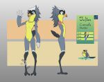  2022 absurd_res adamb/t2oa anthro avian beak feathered_wings feathers feral gender_symbol girly hi_res julian_(adamb/t2oa) leaf male male_symbol model_sheet signature solo symbol tail_feathers talons wings 