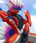  absurd_res anthro bodily_fluids cum dragon genital_fluids hi_res koraidon leaking_cum male nintendo orioz pok&eacute;mon pok&eacute;mon_(species) pokemon_scarlet solo video_games 