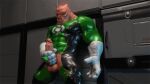  3d_(artwork) alien animated balls clothed clothing darkviperbara dc_comics digital_media_(artwork) genitals green_lantern_(series) humanoid kilowog male muscular muscular_male partially_clothed penis pink_body pink_skin red_eyes ring solo vein veiny_penis 