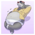  baloo belly chub_(disambiguation) clothing food fruit hi_res mammal overweight pear plant slightly_chubby underwear ursid 