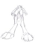  animancer dipodid foreshortening hi_res jerboa low-angle_view luck_(animancer) mammal nude paws rodent sketch worm&#039;s-eye_view 