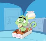  absurd_res box container cosmo_(fop) dessert domestic_cat doughnut felid feline felis feral food hi_res kippykat male mammal nickelodeon solo the_fairly_oddparents 