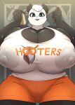  absurd_res anthro big_breasts breasts cleavage clothed clothing female giant_panda hentaimimi hi_res huge_breasts hyper hyper_breasts mammal solo sueli_(joaoppereiraus) thick_thighs ursid 