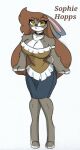  anthro big_breasts breasts brown_hair fan_character female hair hi_res pace-maker solo sophie_hopps thick_thighs 