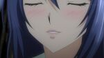  anime_screencap blue_hair blush closed_eyes long_hair lowres maken-ki! nijou_aki non-web_source pink_lips 