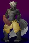  anthro big_penis canid canine canis deerrobin dire_wolf genitals huge_penis male mammal penis solo stormtooth vein veiny_penis 