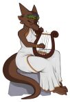  anthro female hi_res kobold lyre marsminer musical_instrument plucked_string_instrument solo string_instrument 