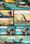  absurd_res boat boating comic desert dinosaur dragon dragonscape drekir dromaeosaurid female feral forl_(thepatchedragon) group hi_res male oli_(thepatchedragon) post-apocalyptic ralan_(thepatchedragon) reptile river ruins scalie text thepatchedragon theropod tribal tribal_clothing trio vehicle watercraft 