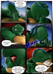  abs anthro artietheartbull biceps brother brothers comic dialogue duo english_text genitals incest_(lore) leonardo_(tmnt) male male/male muscular muscular_anthro muscular_male nipples nude open_mouth pecs penis profanity raphael_(tmnt) reptile scalie shell sibling simple_background teenage_mutant_ninja_turtles text turtle 