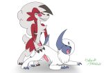  absol absurd_res anal anal_penetration doggystyle from_behind_position genitals hi_res katsurokurosaki knot lycanroc male male/male midnight_lycanroc nintendo open_mouth penetration penis pok&eacute;mon pok&eacute;mon_(species) sex tongue tongue_out video_games 