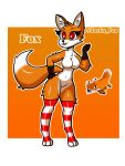  &lt;3 2022 3:4 anthro breasts canid canine clothing curvy_figure digital_media_(artwork) female footwear fox fox_(minecraft) hi_res mammal microsoft minecraft mojang nipples orange_body paws red_eyes socks solo thick_thighs video_games wide_hips xbox_game_studios zerlix_fox 