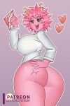  &lt;3 2022 absurd_res ashido_mina big_breasts big_butt bottomless breasts butt clothed clothing female hair hi_res horn horned_humanoid huge_breasts huge_butt humanoid my_hero_academia nauth panties pink_body pink_hair pink_skin solo topwear underwear 