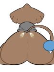  anthro big_butt bottomless brown_body brown_hair brown_skin butt clothed clothing digital_media_(artwork) female grey_clothing grey_hoodie grey_topwear hair hitmontop hoodie hoodie_only huge_butt humanoid jammedvhs mammal nintendo pok&eacute;mon pok&eacute;mon_(species) rear_view simple_background sitting solo thick_thighs topwear topwear_only video_games white_background wide_hips 