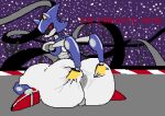  anthro anus balls big_butt blue_body butt digital_media_(artwork) genitals hand_on_butt hi_res huge_butt looking_at_viewer looking_back machine male metal_sonic nude peachymewtwo presenting presenting_anus presenting_hindquarters red_eyes robot sega simple_background solo sonic_the_hedgehog_(series) spread_butt spreading thick_thighs video_games wide_hips 