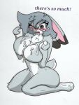  anthro big_breasts blush bodily_fluids breasts bukkake cum disney eyewear female genital_fluids glasses hi_res nude pace-maker solo thick_thighs violet_hopps zootopia 