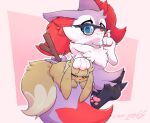  blue_eyes braixen eevee eyewear fluffy freckles gingy_(gingy_k_fox) gingy_k_fox glasses nintendo pok&eacute;mon pok&eacute;mon_(species) shiny_pok&eacute;mon size_difference sleeping video_games 