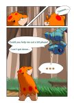  bind comic darrow0 english_text forest hi_res nintendo plant pok&eacute;mon pok&eacute;mon_(species) pol quilava speech_bubble text totodile tree video_games vines yuel 