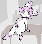  2019 amai_puwai_(character) anthro balls digital_media_(artwork) erection foreskin hair lagomorph looking_at_viewer male mammal nipples nude penis plexybot rabbit simple_background smile solo uncut 