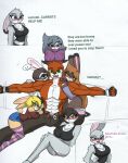  absurd_res anthro blush bound comic disney fan_character female group harem hi_res judy_hopps julie_hopps male male/female mayday_hopps mina_hopps muscular nick_wilde pace-maker sibling sister sisters sophie_hopps violet_hopps zootopia 