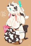  &lt;3 2_horns 5_fingers absurd_res anthro big_breasts bovid bow_tie breasts buta99 caprine chest_tuft cleavage clothed clothing crouching cuff_links dessert digital_media_(artwork) english_text female fingers food fur goat hair hi_res hooves horn huge_breasts legwear looking_at_viewer mammal one_eye_closed ponytail popsicle simple_background smile solo stockings text thick_thighs tight_clothing topwear tuft white_body white_fur white_hair wink 