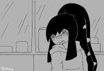  2_mouths anthro black_and_white clothing eyewear glasses hi_res hoodie humanoid lagtrain male mawile mhicky93 mhicky_(mhicky93) monochrome multi_mouth nintendo pok&eacute;mon pok&eacute;mon_(species) solo topwear video_games 