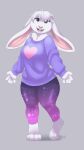  &lt;3 2022 4_toes 5_fingers anthro big_breasts breasts brown_eyes buckteeth clothing curvy_figure digital_media_(artwork) feet female fern_(tasanko) fingers fur lagomorph leggings legwear leporid lips long_ears looking_at_viewer mammal neck_tuft open_mouth open_smile pink_clothing pink_legwear pink_lips pink_nose purple_clothing purple_topwear rabbit signature smile solo sweater tasanko teeth thick_thighs toes topwear tuft white_body white_fur wide_hips 