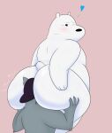  &lt;3 2022 absurd_res anal anthro belly big_belly big_butt biped black_nose blush butt butt_grab canid canine canis cartoon_network clothing colossalstars duo grey_body hand_on_butt hat headgear headwear hi_res humanoid_hands ice_bear mammal one_eye_closed oral overweight polar_bear rimming sex simple_background ursid ursine we_baby_bears we_bare_bears white_body wolf wolf_(we_baby_bears) 