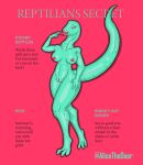  alicethedeer breasts cover digital_media_(artwork) female genitals hi_res looking_at_viewer magazine magazine_cover nude open_mouth pinup pose pussy reptile scalie simple_background smile solo thick_thighs 