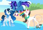  absurd_res beach equid equine fan_character gleamy_dreams gtx hasbro hi_res horn horse invalid_tag lineless mammal mlpoc my_little_pony pegasus pony seaside unicorn wings 