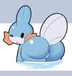  ambiguous_gender big_butt blue_body butt mudkip nintendo pok&eacute;mon pok&eacute;mon_(species) sleepysous solo thick_thighs video_games 