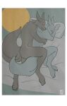  after_sex after_transformation anthro border canid canine circumjacentity comic cuddling duo flat_colors hi_res male male/male mammal moon paws pillow sleeping were werecanid werecanine werewolf white_border 
