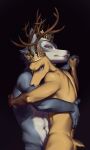  absurd_res beastars canid canine canis cervid crown dancing embrace hi_res hug legoshi_(beastars) louis_(beastars) male male/male mammal nude pose tsupunya wolf 