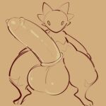  anthro balls big_balls big_penis condom genitals huge_balls huge_penis humanoid_genitalia humanoid_penis hyper hyper_balls hyper_genitalia hyper_penis looking_at_viewer male penis sexual_barrier_device solo squishy_(artist) thick_thighs vimmy_(squishy) wearing_condom 