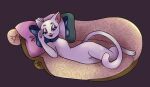  anthro blue_eyes draw_me_like_one_of_your_french_girls enfant-des-reves eyeshadow female fur looking_at_viewer makeup meme metro-goldwyn-mayer nude pillow smile solo titanic tom_and_jerry toodles_(springtime_for_thomas) toodles_galore white_body white_fur 