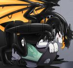  anthro bodily_fluids breast_milking dragon drone dronification duo goo_transformation hacony lactating latex male male/male rubber transformation 
