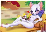  &lt;3 absurd_res anthro blush breasts eyewear female half-closed_eyes hi_res looking_at_viewer metro-goldwyn-mayer narrowed_eyes nude pawpads pikative smile solo sunglasses tom_and_jerry toodles_(springtime_for_thomas) toodles_galore 
