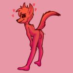  &lt;3 1:1 anthro balls black_sclera butt canid canine canis damian_(zoophobia) demon domestic_dog genitals hi_res looking_at_viewer male mammal nude presenting presenting_hindquarters simple_background smile smirk solarlewds solo zoophobia 