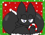  absurd_res anthro big_breasts big_butt blue_eyes breasts butt candy candy_cane chiropteran christmas christmas_clothing clothing cyandrive98 dessert female food half-closed_eyes heart_(cyandrive98) hi_res holidays huge_breasts huge_butt looking_at_viewer mammal narrowed_eyes smile solo 