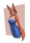  2022 anthro canid canine clothed clothing diane_foxington digital_media_(artwork) dreamworks dress eyebrow_piercing eyebrows eyelashes facial_piercing female fox hi_res mammal piercing solo stargazer the_bad_guys 