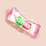  candy candy_wrapper food food_focus magia_record:_mahou_shoujo_madoka_magica_gaiden mahou_shoujo_madoka_magica no_humans pink_background simple_background sparkle star_(symbol) totte translucent 