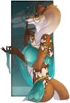  2022 5_fingers anthro archery_(artist) breasts brown_body brown_scales clothed clothing digital_media_(artwork) female fingers hi_res non-mammal_breasts reptile scales scalie smile snake solo 